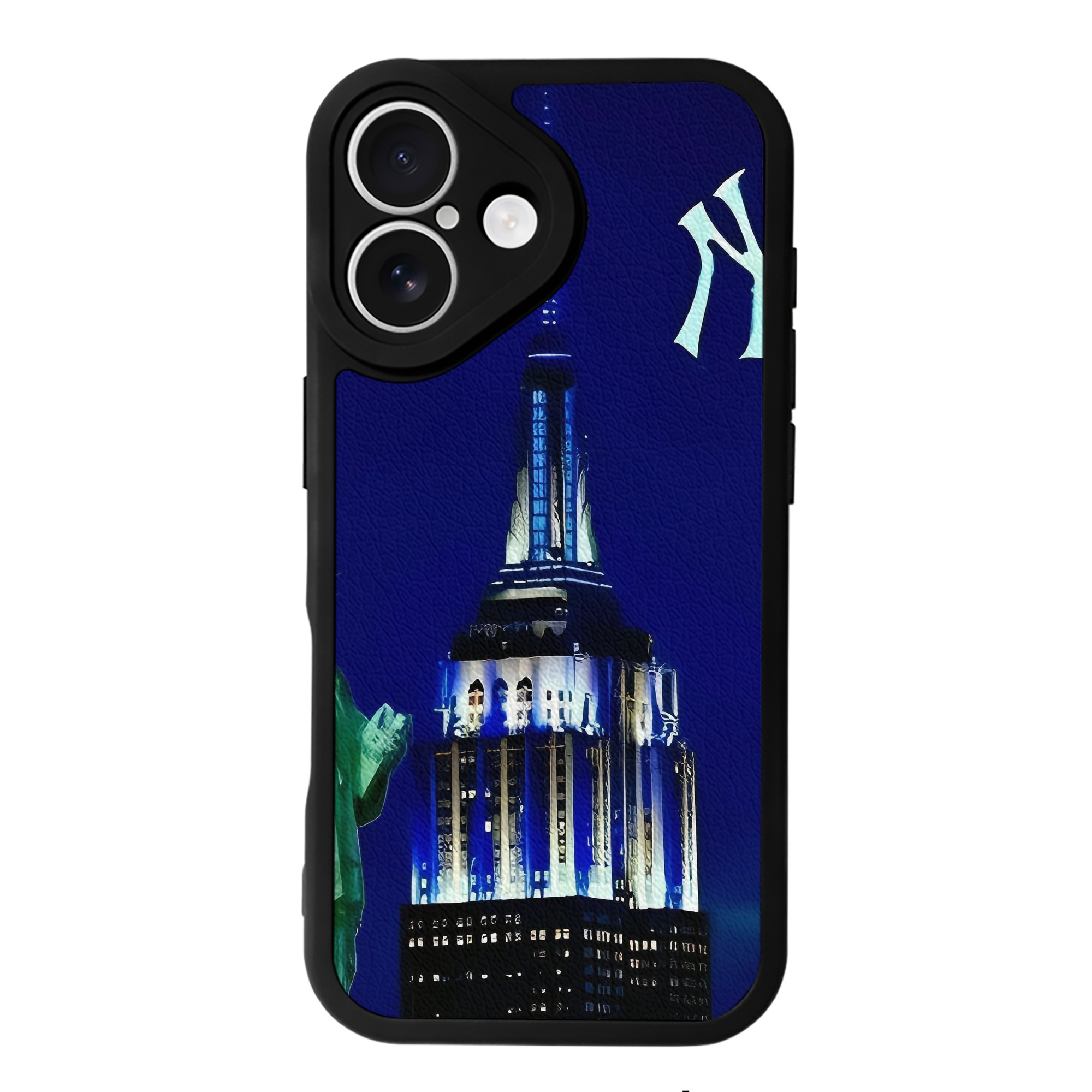 New York Yankees 175 IPhone 16 Silicone Leather Case – UV Print, Lambskin Texture – Perfect Fit, Wireless Charging Compatible, Scratch Resistant, Precise Cutouts – Stylish Protection For IPhone 16
